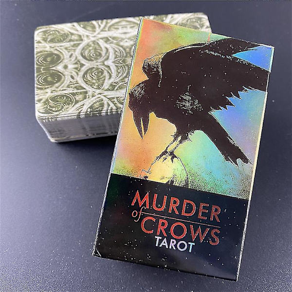 Murder Of Crows Tarot Card For Divination Engelsk version Tarot Deck Card Oracle Card Brädspel för vuxen med pdf-vägledning44st Ts01