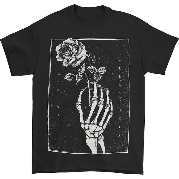 Frågar Alexandria Skeleton Rose T-shirt XXXL