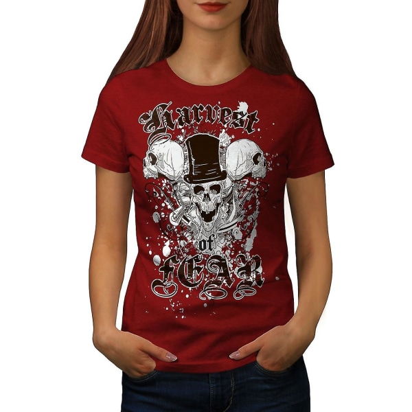 Harvest Fear Death Women Redt-shirt S