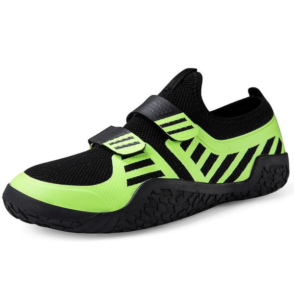 Tyngdlyftningsskor för män Andas Sneakers Löparskor 3A1053 Green 37