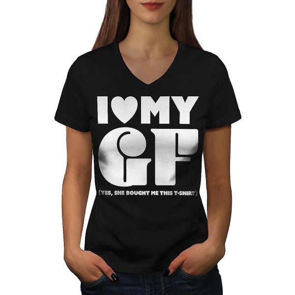 Kärlek flickvän Rolig kvinnor T-shirt XXL