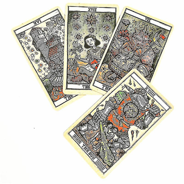 Del Toro Tarot Deck Brädspel Underhållning Kreativt spådomsspelkort med fullständig engelsk pdf-guidebok för barn Vuxen45st Ts104