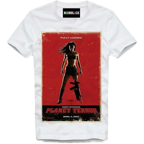 T-shirt Planet Terror Robert Rodriguez Quentin Tarantino Machine Gun Girl 3XL