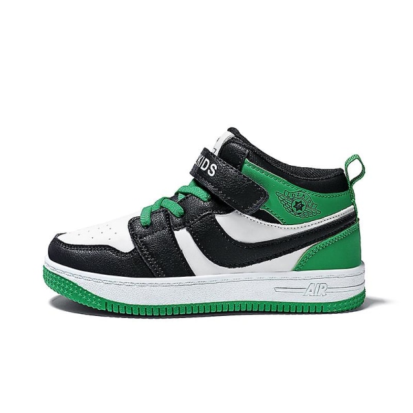 Boys Sneakers Andas Flickor Skateboarding Skor Löparskor 3D111 Green 28