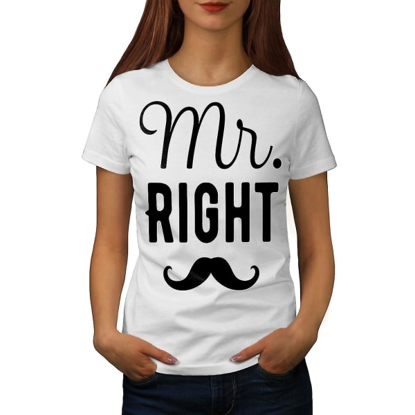Mr Right Cool Funy Women T-shirt L