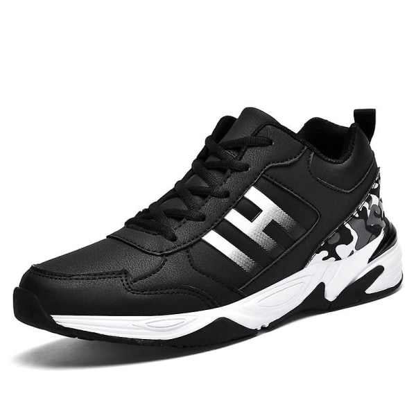 Basketskor för män Aldult Bekväma Sneakers Utomhussportskor 3B5636 BlackWhite 46