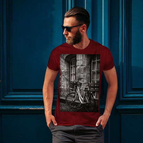 Foto Gammal skraj vintage män T-shirt M