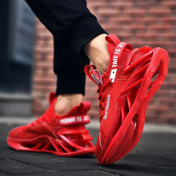 Herrsportskor Blade löparskor Halkfria Sneakers Fr18229 Red 46