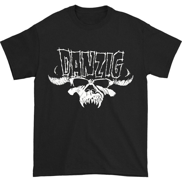 Danzig Skull & Logo Vanlig T-shirt för män L