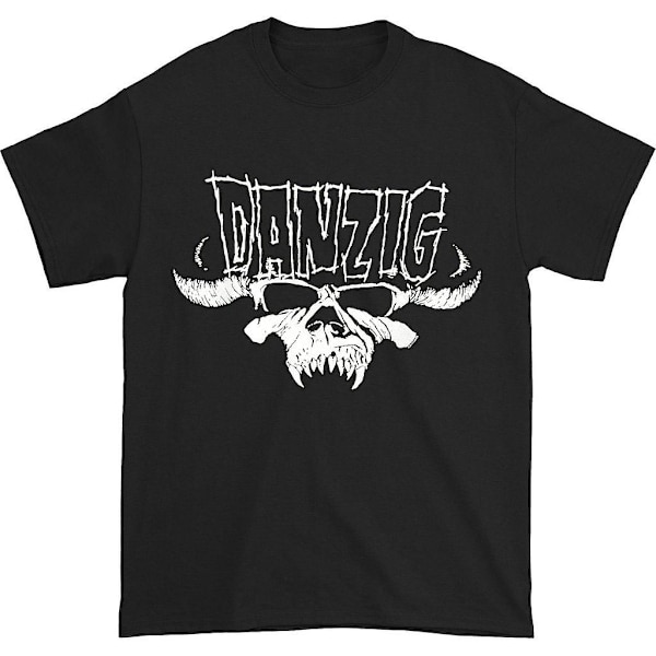Danzig Skull & Logo Vanlig T-shirt för män XXL
