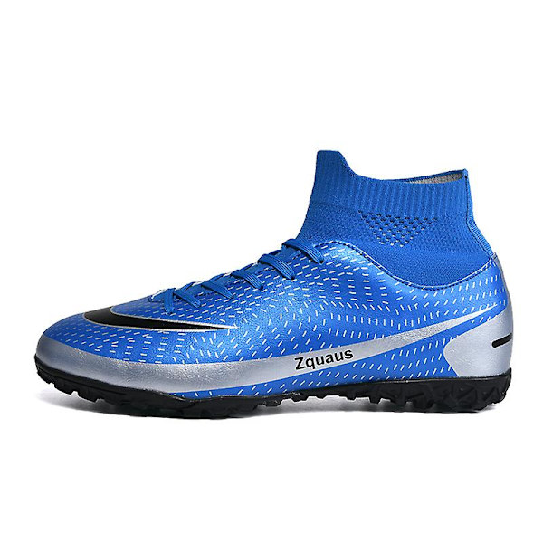 Fotbollsskor för män Spikes Fotbollsskor för ungdomar Stövlar Athletic Sneaker 3D2188 Blue 44