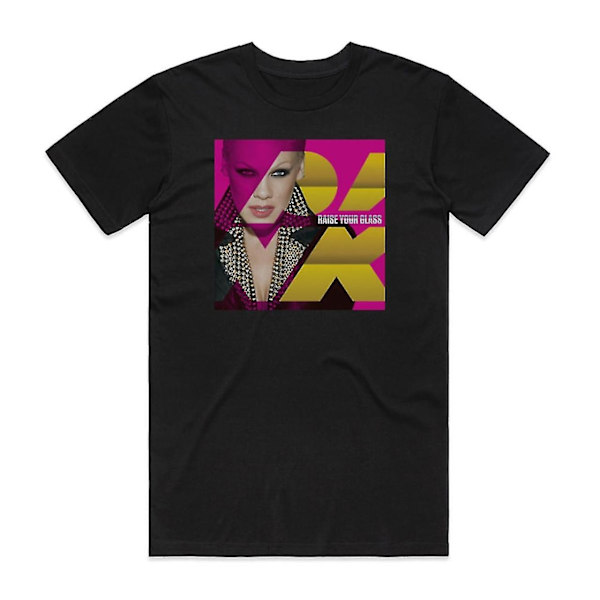 Rosa Raise Your Glass T-shirt Svart S