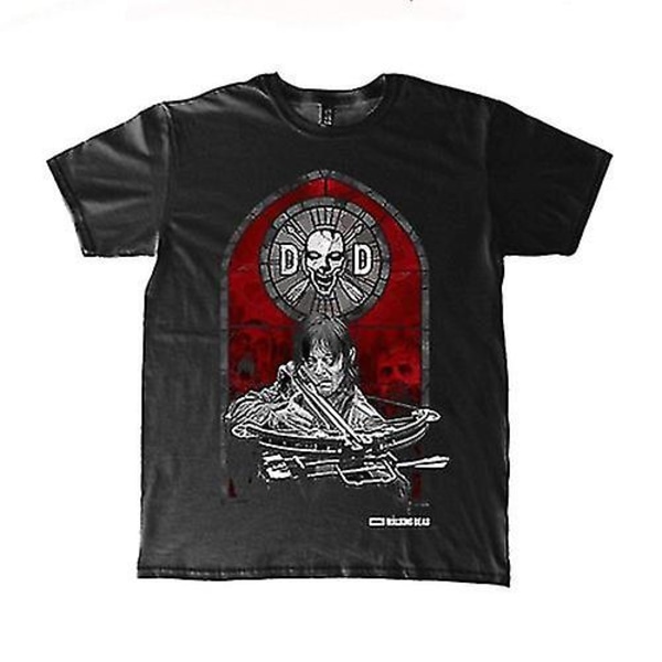 The Walking Dead T-shirt i målat glas XXL