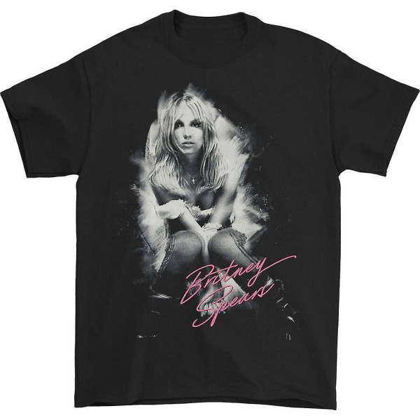 Britney Spears Borstad T-shirt Black L