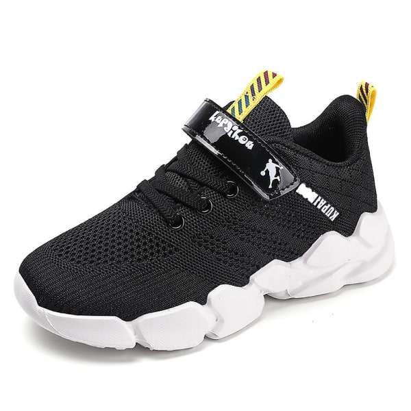 Barnskor Andas Sneakers Pojkar Flickor Sportskor Lätta löparskor Yj007 BlackYellow 29