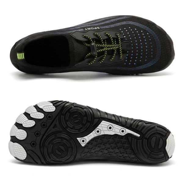 Män Aqua Skor Barfota Simskor Dam Sport Skor Vatten Sneakers 228 Black 38
