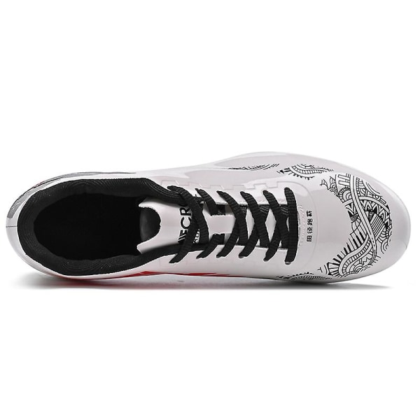 Friidrottsskor för män Spikes Track Race Hoppande Sneakers Professionell löpning Nail Spikes Skor 3Ct9018 White 40