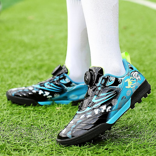 Fotbollsskor för utomhusbruk för barn Athletic Fast Ground Fotbollsskor 2L9896 Black 35