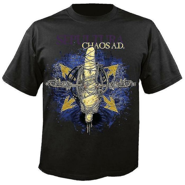 Sepultura Chaos Annons 30 år T Shirt Kläder S