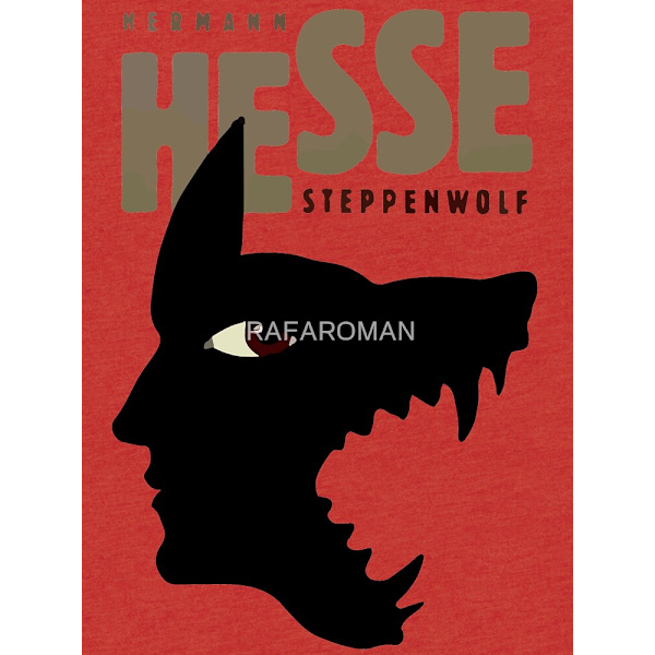Hermann Hesse Tri-blend T-shirt Red L_Front