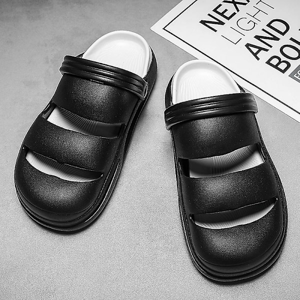 Herr Dam Strandtofflor Mode Sandaler Utomhus Inomhusskor 2766 Black 40-41