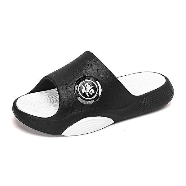 Män Kvinnor Strandtofflor Mode Sandaler Utomhus Halkfria inomhusskor XT666 BlackWhite 35-36