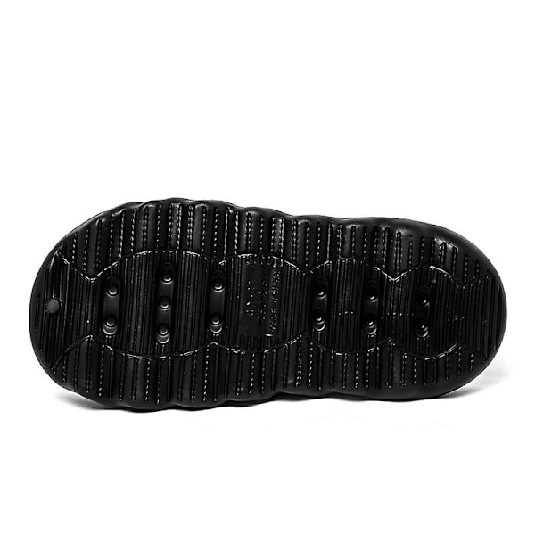 Strandtofflor för män Modesandaler Utomhus Halkfria inomhusskor 3B8811 Black 40-41