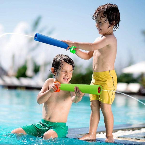 Vattenpistoler för barn, Blaster vattenpistoler, skjuta upp till 30 fot, lätta Super Soaker Foam vattenpistoler för pool Bakgård Utomhus Beach D