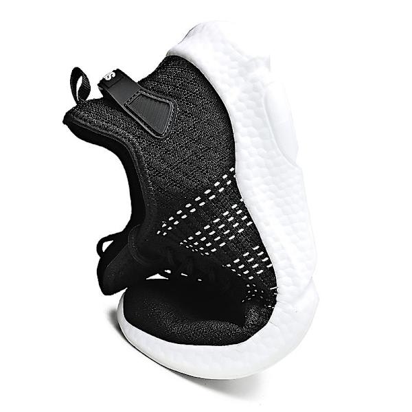 Lätta modesneakers för löpning för män 9067 Black 44