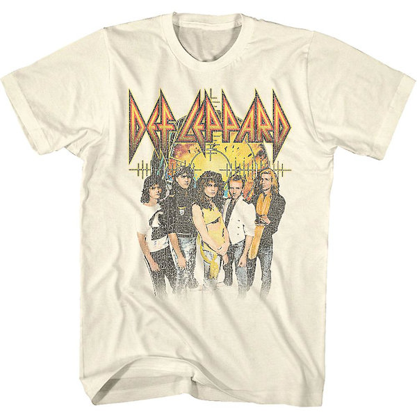 Pyromania Bakgrund Def Leppard T-shirt XL