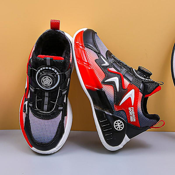 Barn Pojkar Flickor Sneakers Löparskor som andas Mode Sportskor 2Kl836 Red 32