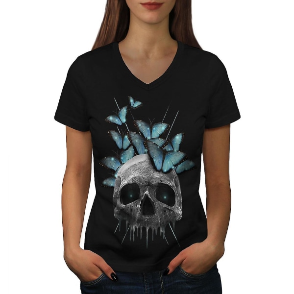 Skull Eyes Art Women T-shirt M