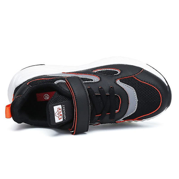 Barn Sneakers Pojkar Flickor Andas löparskor Mode Sportskor K851 Black 34