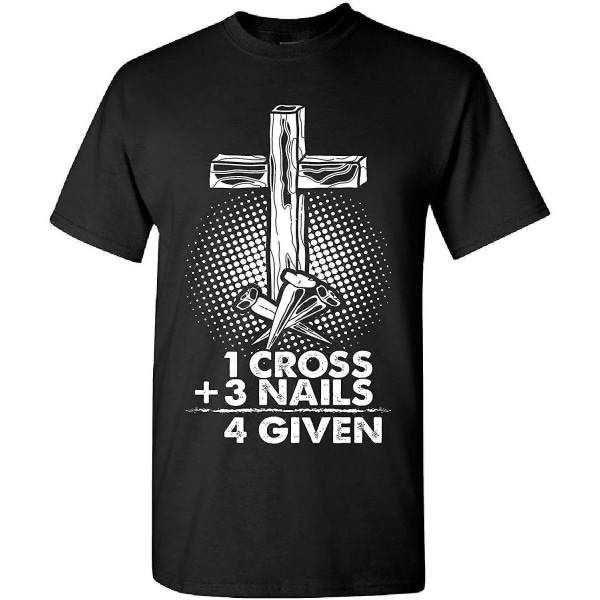 Ice-man The 1 Cross 3 Nails 4 Given Christian - Vuxenskjorta M