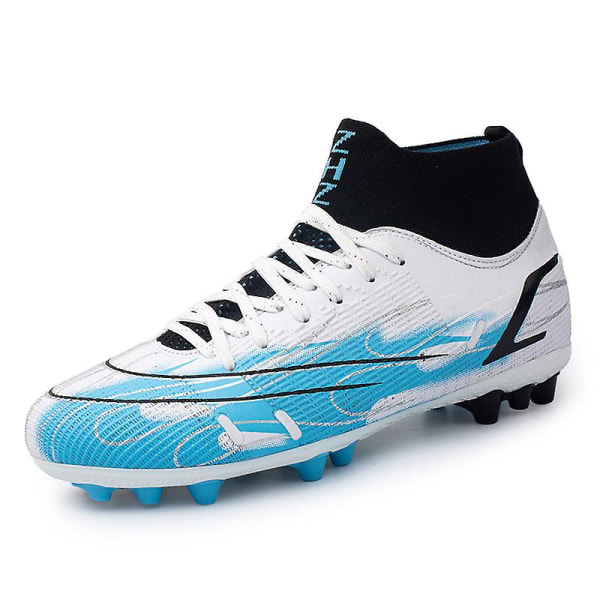 Fotbollsskor för män Spikes Fotbollsskor för ungdomar Ankelstövlar Athletic Sneaker 3C758G White 44