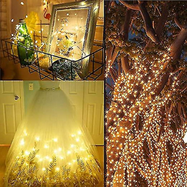 20 led 9,7 ft Fairy String Lights, Firefly Lights USB driven med fjärrkontroll, 8 lägen