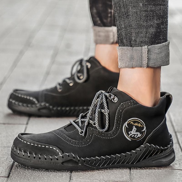 Utomhusstövlar för män Mode Casual Boots 1G668 Black 45