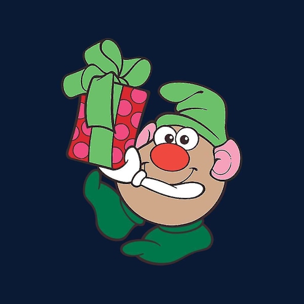 Mr Potato Head julfestlig elf huvtröja för kvinnor