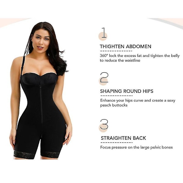 Kvinnor Slimming Body Shaper Seamless Butt Lifter Body Push Up Shapewear Underkläder