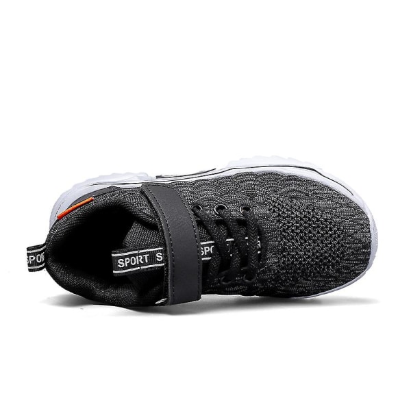 Sneakers för barn som andas löparskor Mode Sportskor 2C1059 Black 36