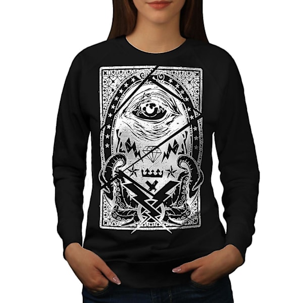 Triangle Horror Vintage Women Blacksweatshirt XL