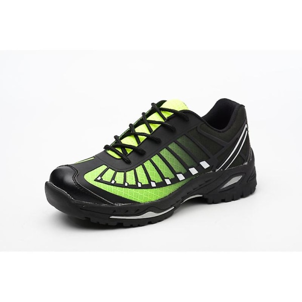 Sneakers för män Andas lätta ståltå säkerhetsarbetsskor 2D528 Green 39