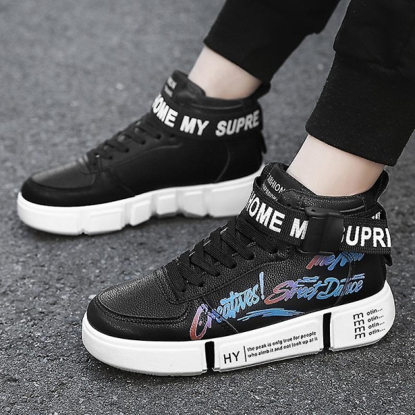 Sneakers för barn Andas Pojkar Flickor Skateboard Skor Löparskor 2Ln8895 Black 37