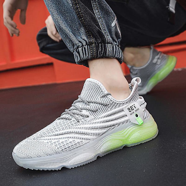 Herr Dam Sneakers Andas löparskor Mode Sportskor Yj751 White 44