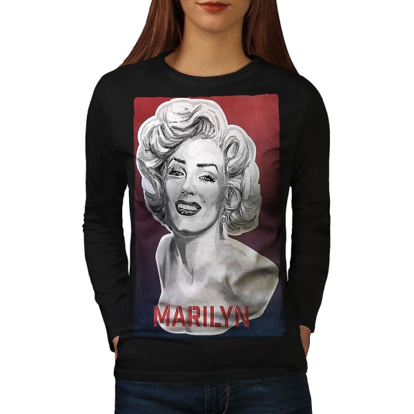 Kändis Marilyn Långärmad T-shirt för kvinnor XXL