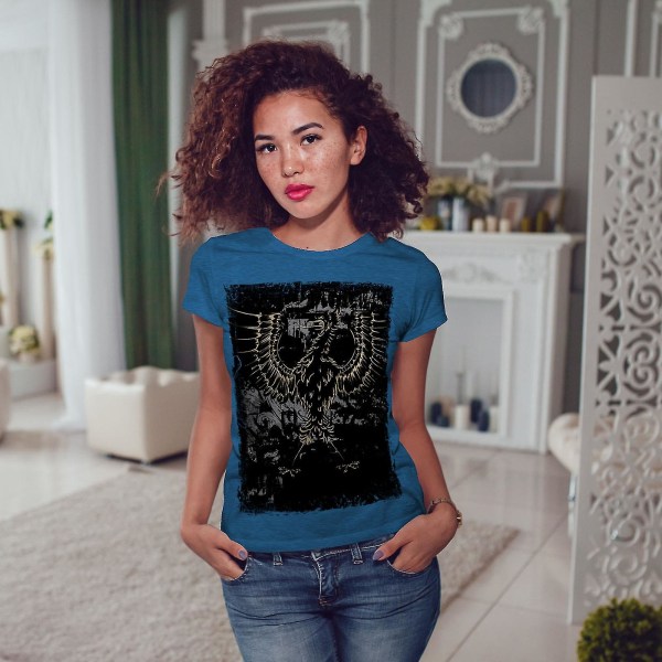 Eagle Art Mystery Kvinnor Royal Bluet-shirt XL
