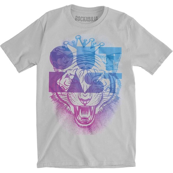 Outkast Tiger Slim Fit T-shirt för män Medium Silver L