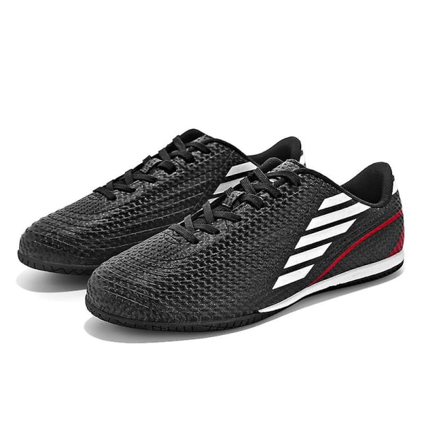 Fotbollsskor för män Fotbollsskor med hög ankel för vuxna Grästräning Sport Skor Sneakers 3B22036 Black 36