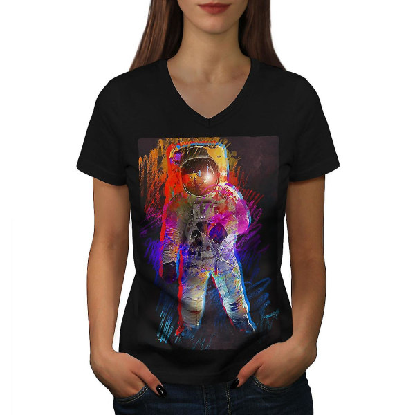 Man Of Space Walk Moon Kvinnor T-shirt L