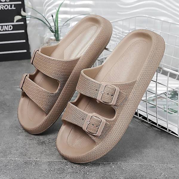 Herrsandaler Halkfria strandskor Modetofflor Fr2885 Khaki 41